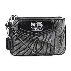 Coach Madison Zebra Print Wristlet